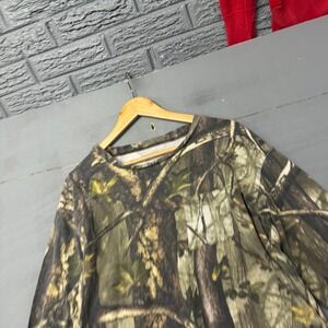 Master Sportsman Mens XL Long Sleeve Real Tree Camo Pocket T-Shirt Green‎ Brown
